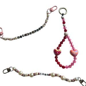 Valentines Heart Bag Charm